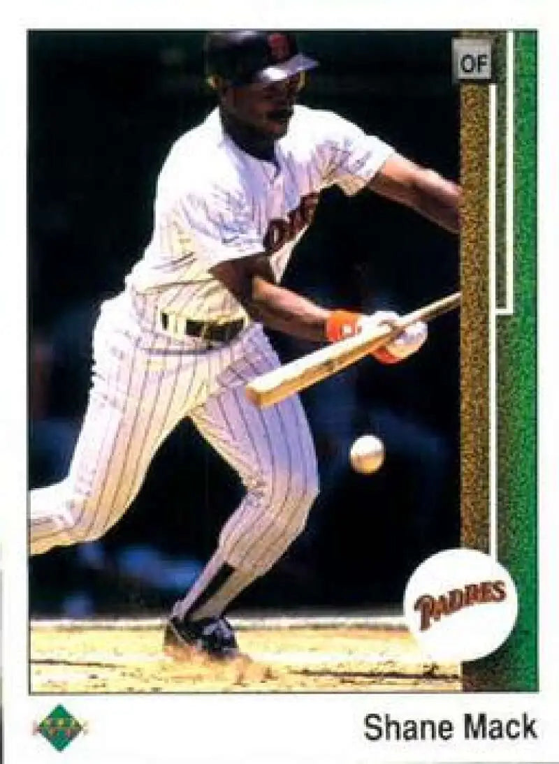 1989 Upper Deck #182 Shane Mack NM-MT San Diego Padres Baseball Card - Baseball Card Single