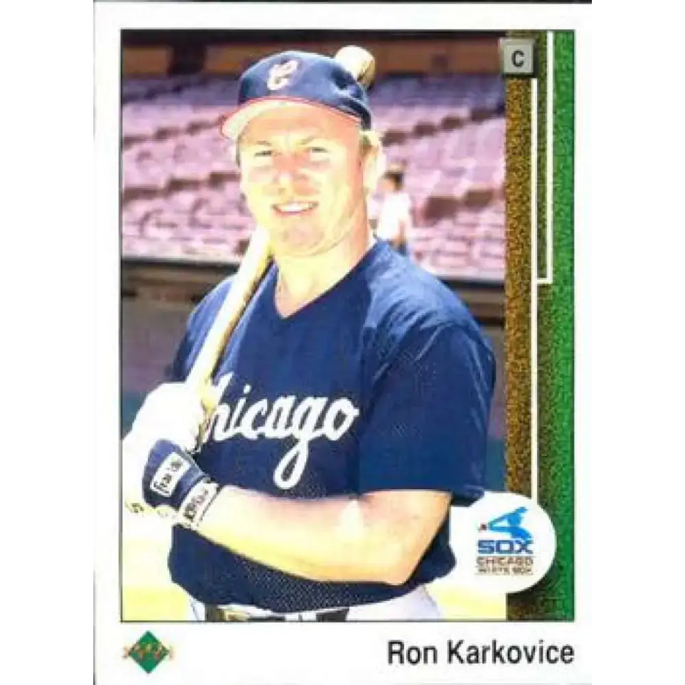 1989 Upper Deck #183 Ron Karkovice NM-MT Chicago White Sox Baseball Card - Baseball Card Single