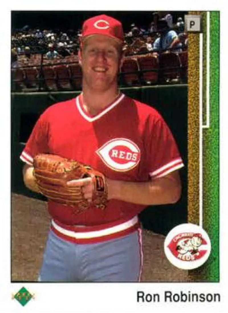 1989 Upper Deck #187 Ron Robinson NM-MT Cincinnati Reds Baseball Card - Baseball Card Single