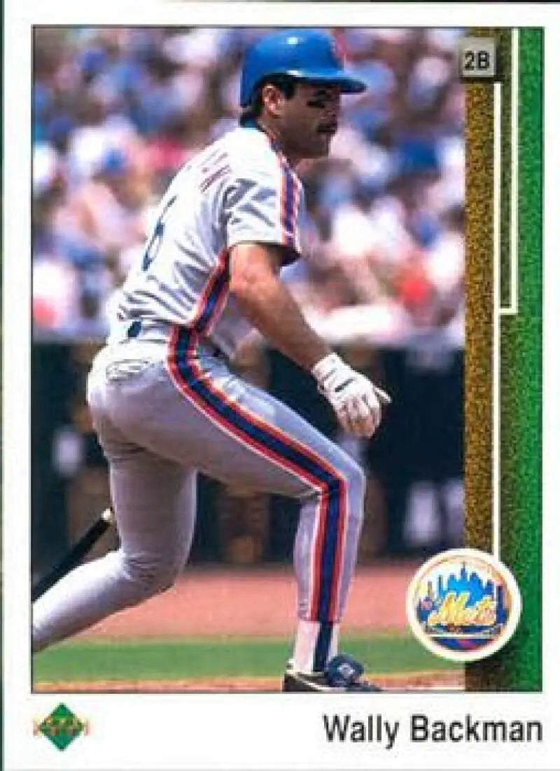 1989 Upper Deck #188 Wally Backman NM-MT New York Mets Baseball Card - Baseball Card Single