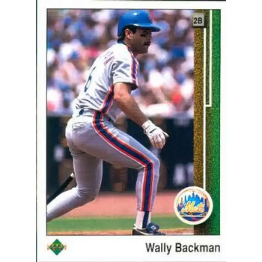 1989 Upper Deck #188 Wally Backman NM-MT New York Mets Baseball Card - Baseball Card Single