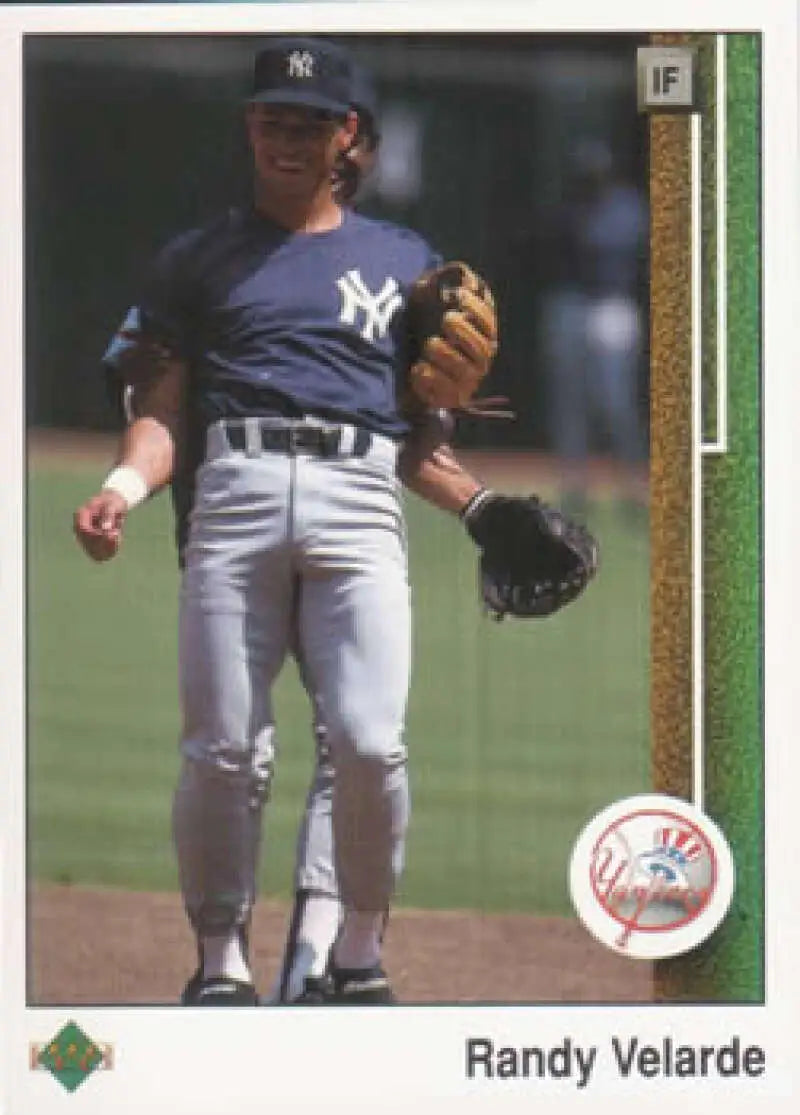 1989 Upper Deck #189 Randy Velarde NM-MT New York Yankees Baseball Card - Baseball Card Single