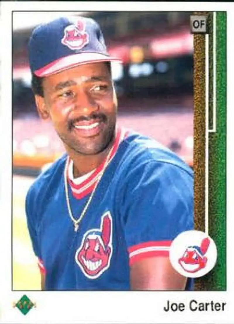 1989 Upper Deck #190 Joe Carter NM-MT Cleveland Indians Baseball Card - Baseball Card Single