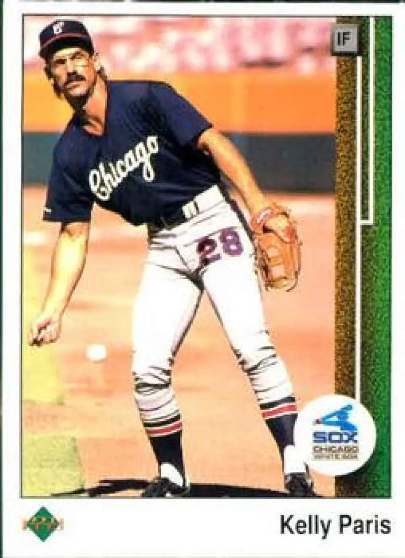 1989 Upper Deck #192 Kelly Paris NM-MT Chicago White Sox Baseball Card - Baseball Card Single