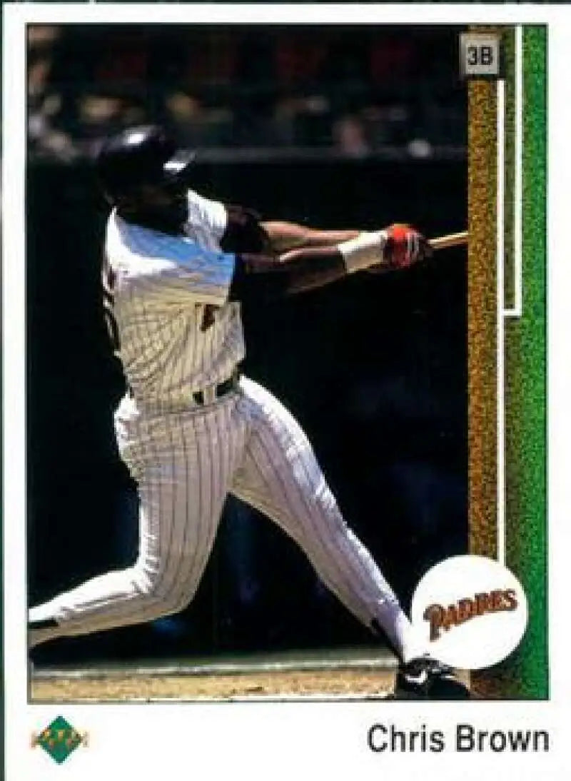 1989 Upper Deck #193 Chris Brown NM-MT San Diego Padres Baseball Card - Baseball Card Single