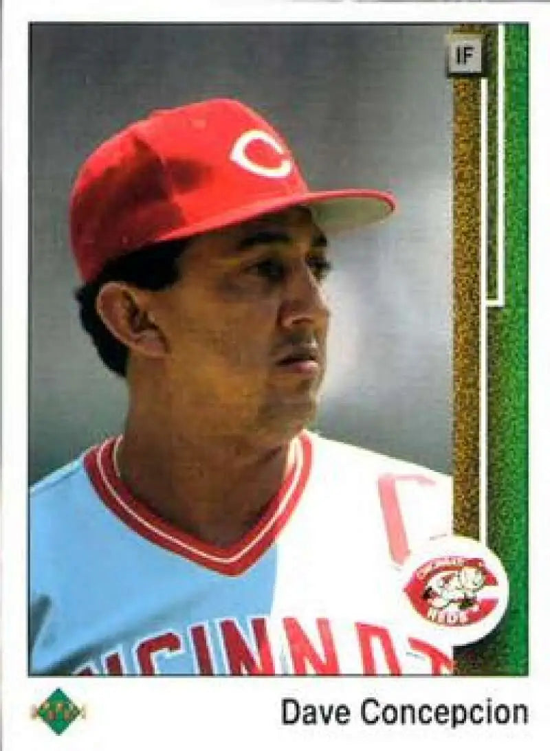 1989 Upper Deck #196 Dave Concepcion NM-MT Cincinnati Reds Baseball Card - Baseball Card Single