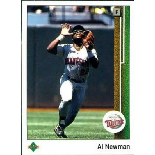 1989 Upper Deck #197 Al Newman NM-MT Minnesota Twins Baseball Card - Baseball Card Single