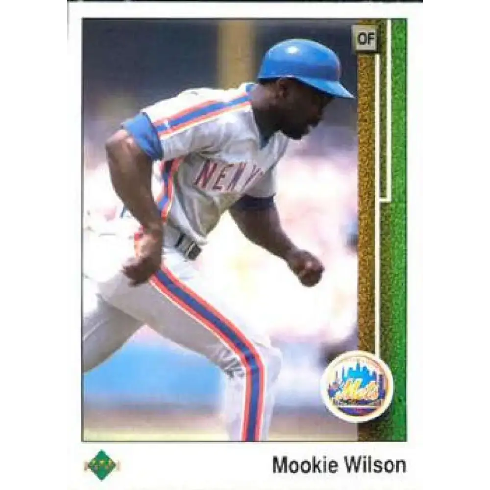 1989 Upper Deck #199 Mookie Wilson NM-MT New York Mets Baseball Card - Baseball Card Single