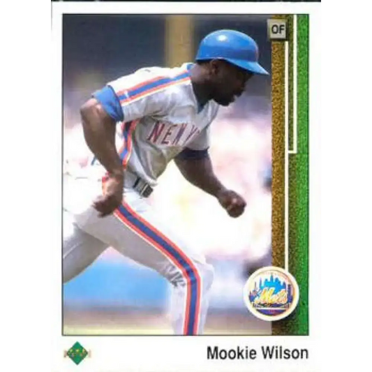 1989 Upper Deck #199 Mookie Wilson NM-MT New York Mets Baseball Card - Baseball Card Single