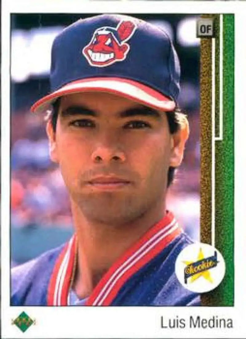 1989 Upper Deck #2 Luis Medina NM-MT RC Rookie Cleveland Indians Baseball Card - Baseball Card Single