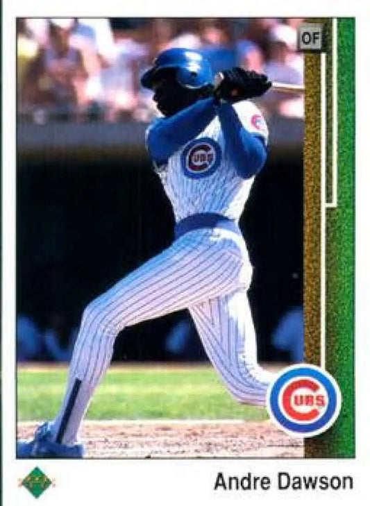 1989 Upper Deck #205 Andre Dawson NM-MT Chicago Cubs Baseball Card - Baseball Card Single