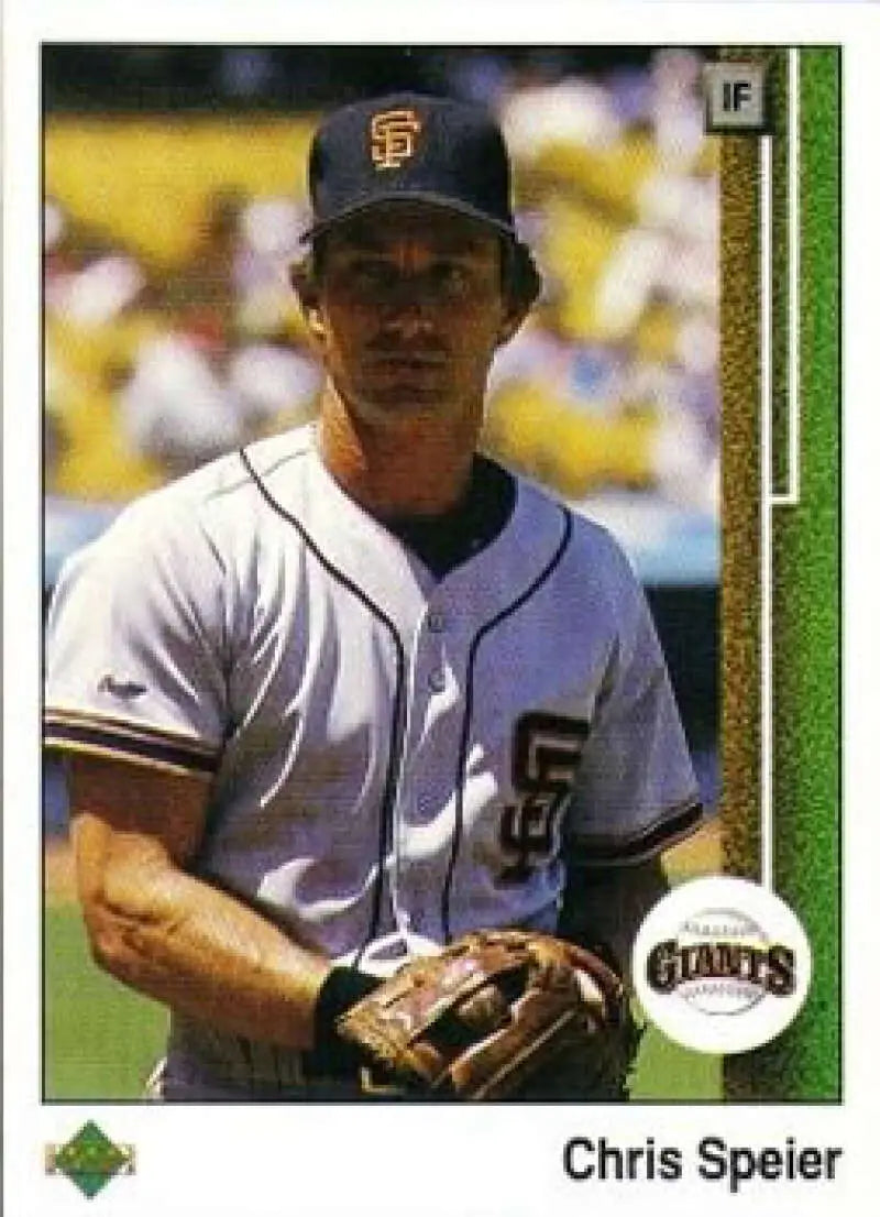 1989 Upper Deck #206 Chris Speier NM-MT San Francisco Giants Baseball Card - Baseball Card Single