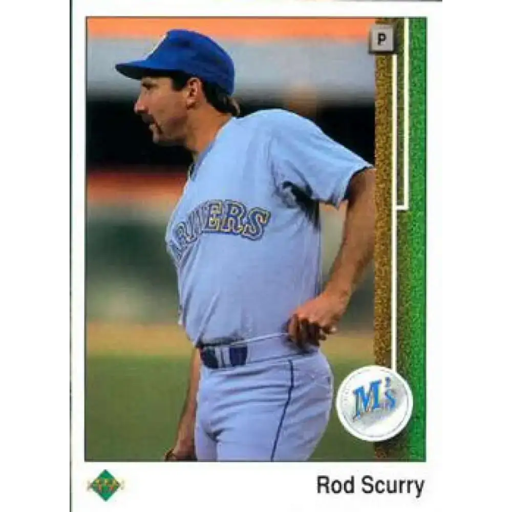 1989 Upper Deck #208 Rod Scurry NM-MT Seattle Mariners Baseball Card - Baseball Card Single