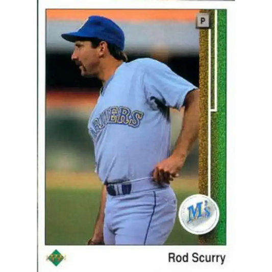 1989 Upper Deck #208 Rod Scurry NM-MT Seattle Mariners Baseball Card - Baseball Card Single