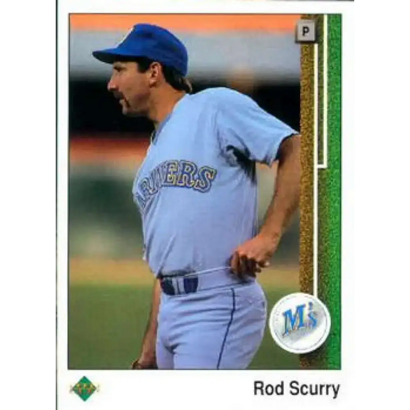 1989 Upper Deck #208 Rod Scurry NM-MT Seattle Mariners Baseball Card - Baseball Card Single