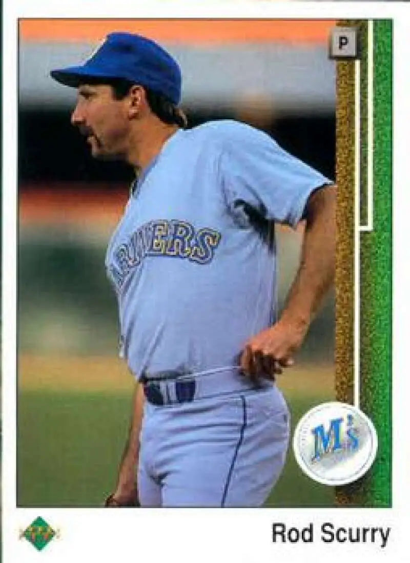 1989 Upper Deck #208 Rod Scurry NM-MT Seattle Mariners Baseball Card - Baseball Card Single