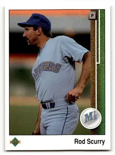 1989 Upper Deck #208 Rod Scurry Seattle Mariners Baseball Cards EX/N ID:54136 - Baseball Card Single