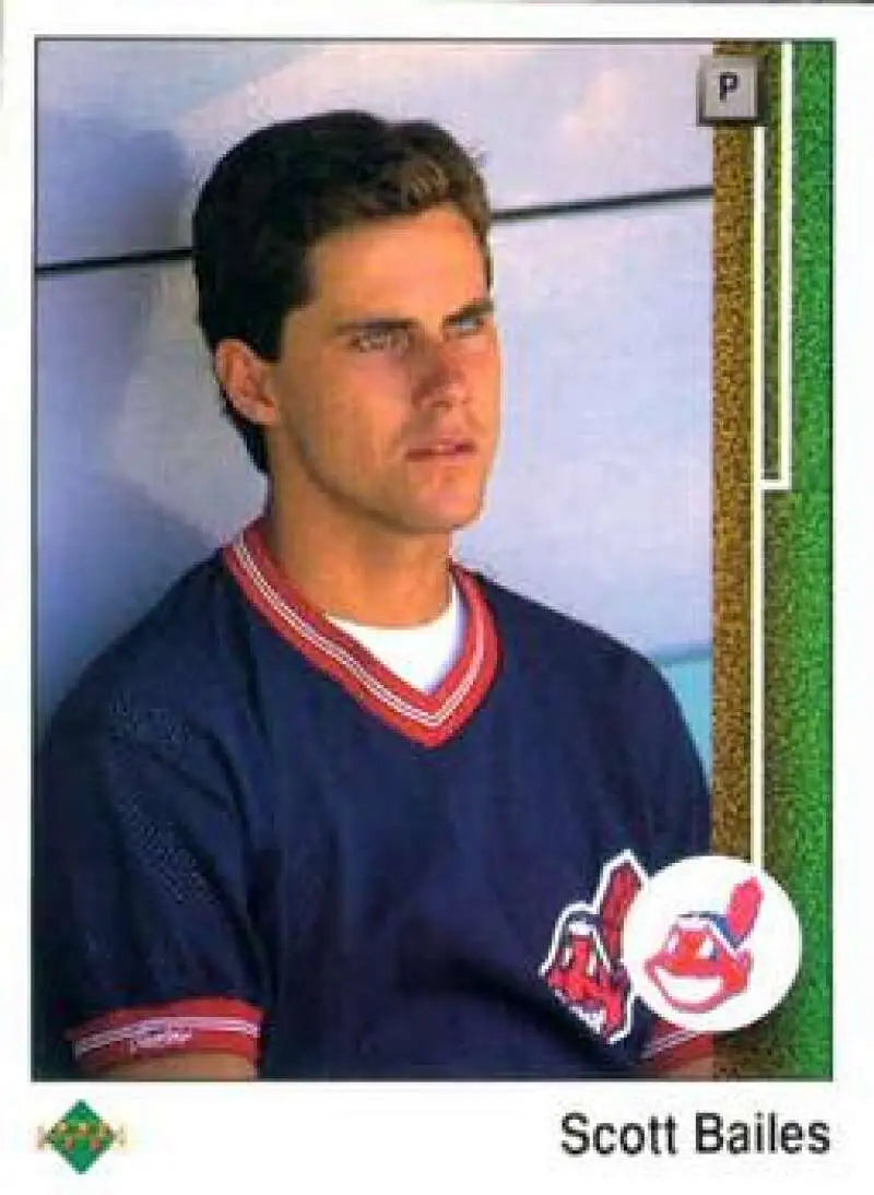 1989 Upper Deck #209 Scott Bailes NM-MT Cleveland Indians Baseball Card - Baseball Card Single
