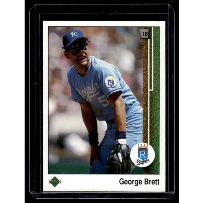1989 Upper Deck #215 George Brett Kansas City Royals NM-MT Baseball Card - Baseball Card Single