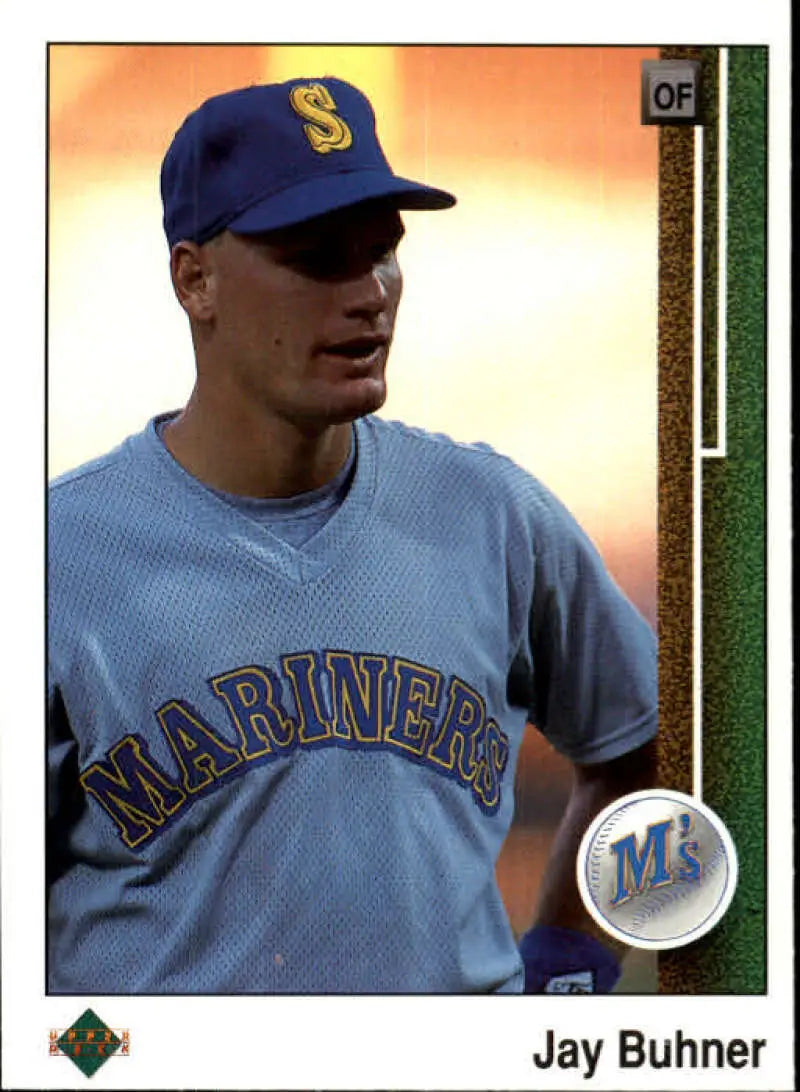 1989 Upper Deck #220 Jay Buhner NM-MT Seattle Mariners Baseball Card - Baseball Card Single