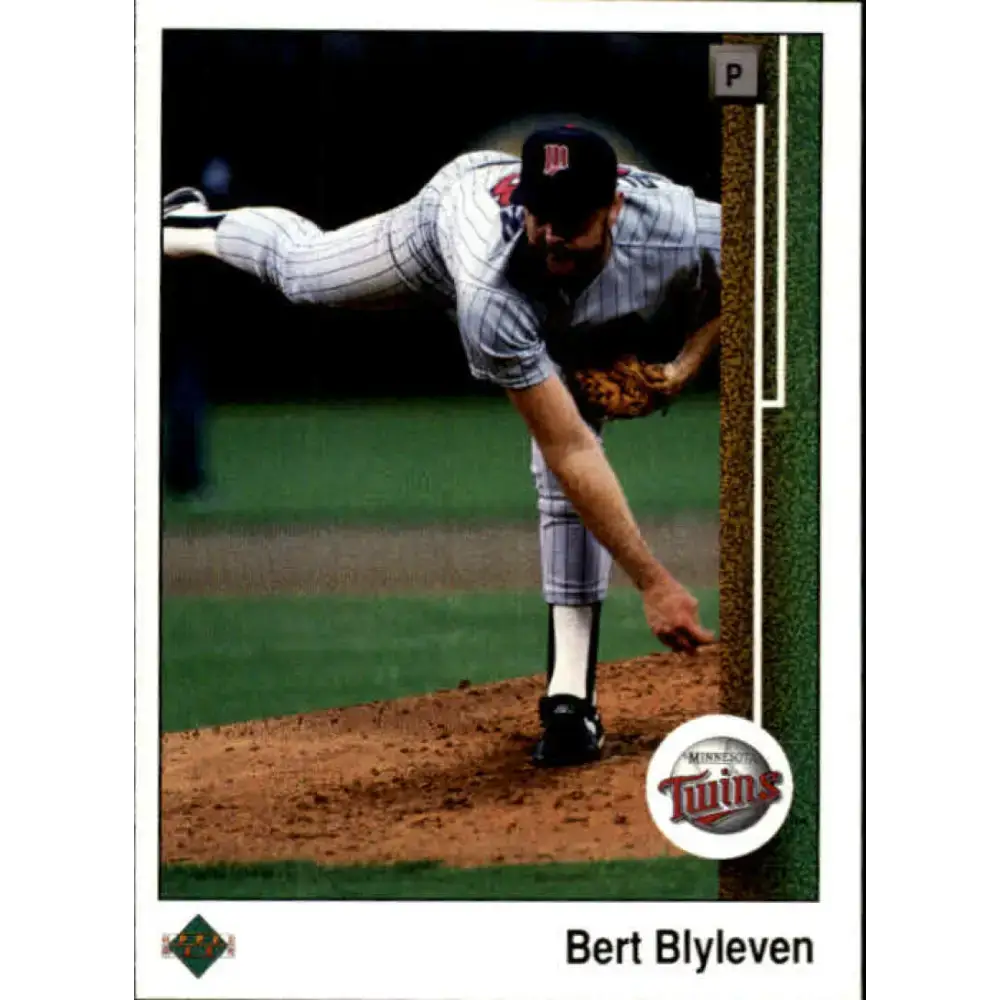 1989 Upper Deck #225 Bert Blyleven NM-MT Minnesota Twins Baseball Card - Baseball Card Single