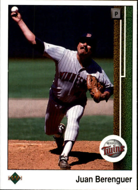 1989 Upper Deck #232 Juan Berenguer NM-MT Minnesota Twins Baseball Card - Baseball Card Single
