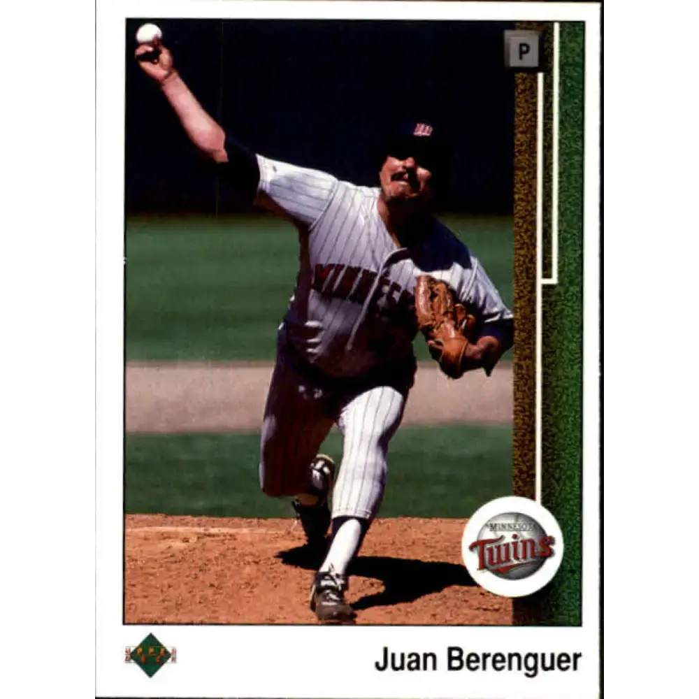 1989 Upper Deck #232 Juan Berenguer NM-MT Minnesota Twins Baseball Card - Baseball Card Single