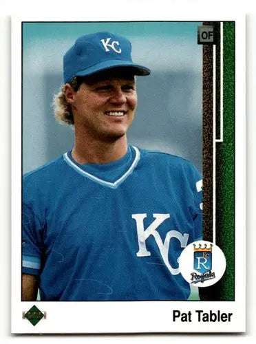 Original gloss Pat Tabler Kansas baseball card from 1989 Upper Deck Kansas City Royals