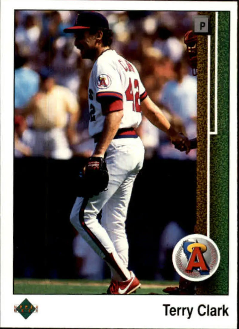 1989 Upper Deck #234 Terry Clark NM-MT RC Rookie California Angels Baseball Card - Baseball Card Single
