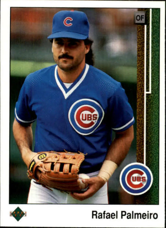1989 Upper Deck #235 Rafael Palmeiro NM-MT Chicago Cubs Baseball Card - Baseball Card Single