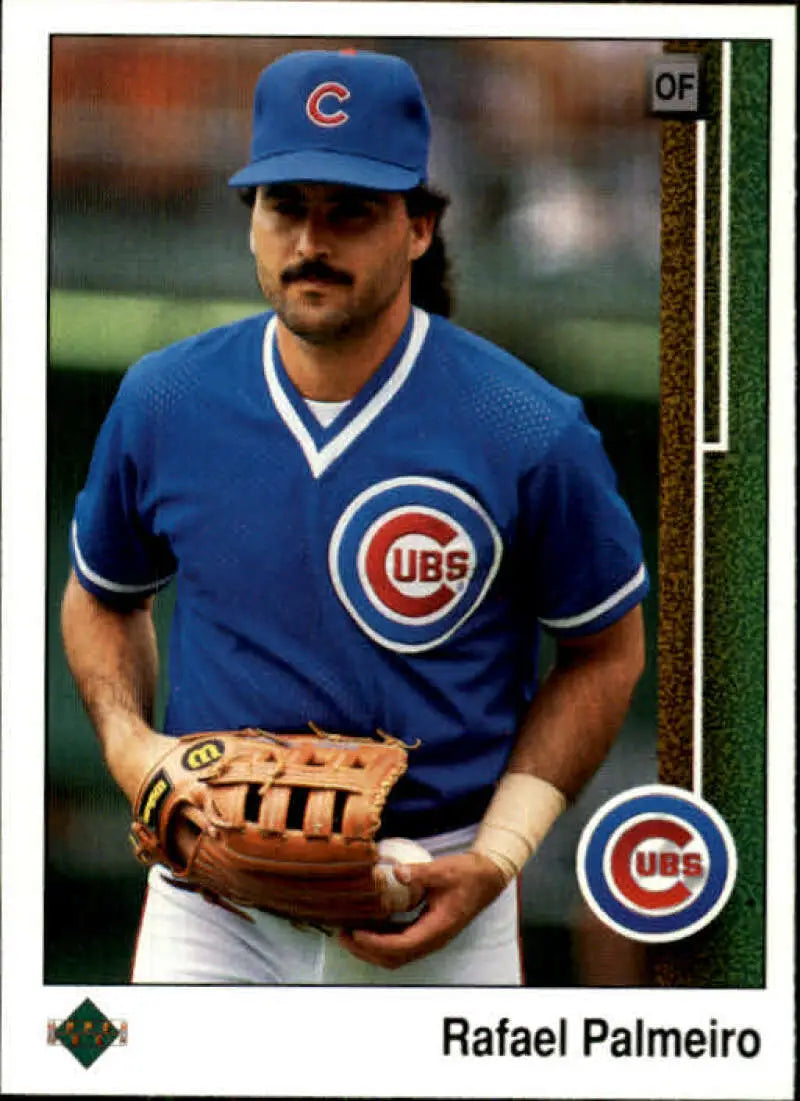 1989 Upper Deck #235 Rafael Palmeiro NM-MT Chicago Cubs Baseball Card - Baseball Card Single