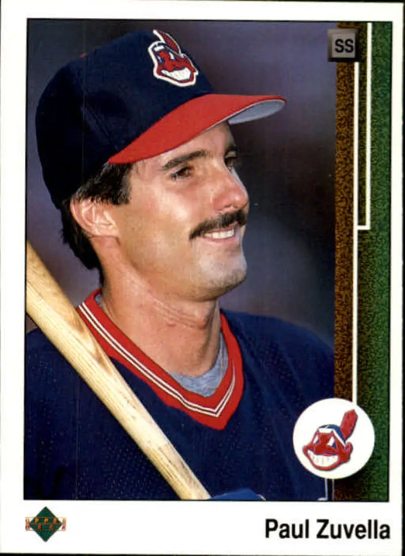 1989 Upper Deck #236 Paul Zuvella NM-MT Cleveland Indians Baseball Card - Baseball Card Single