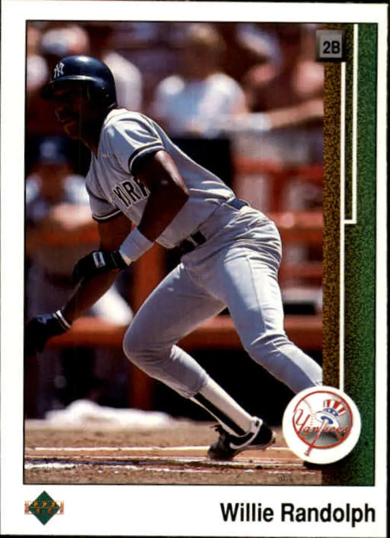 1989 Upper Deck #237 Willie Randolph NM-MT New York Yankees Baseball Card - Baseball Card Single
