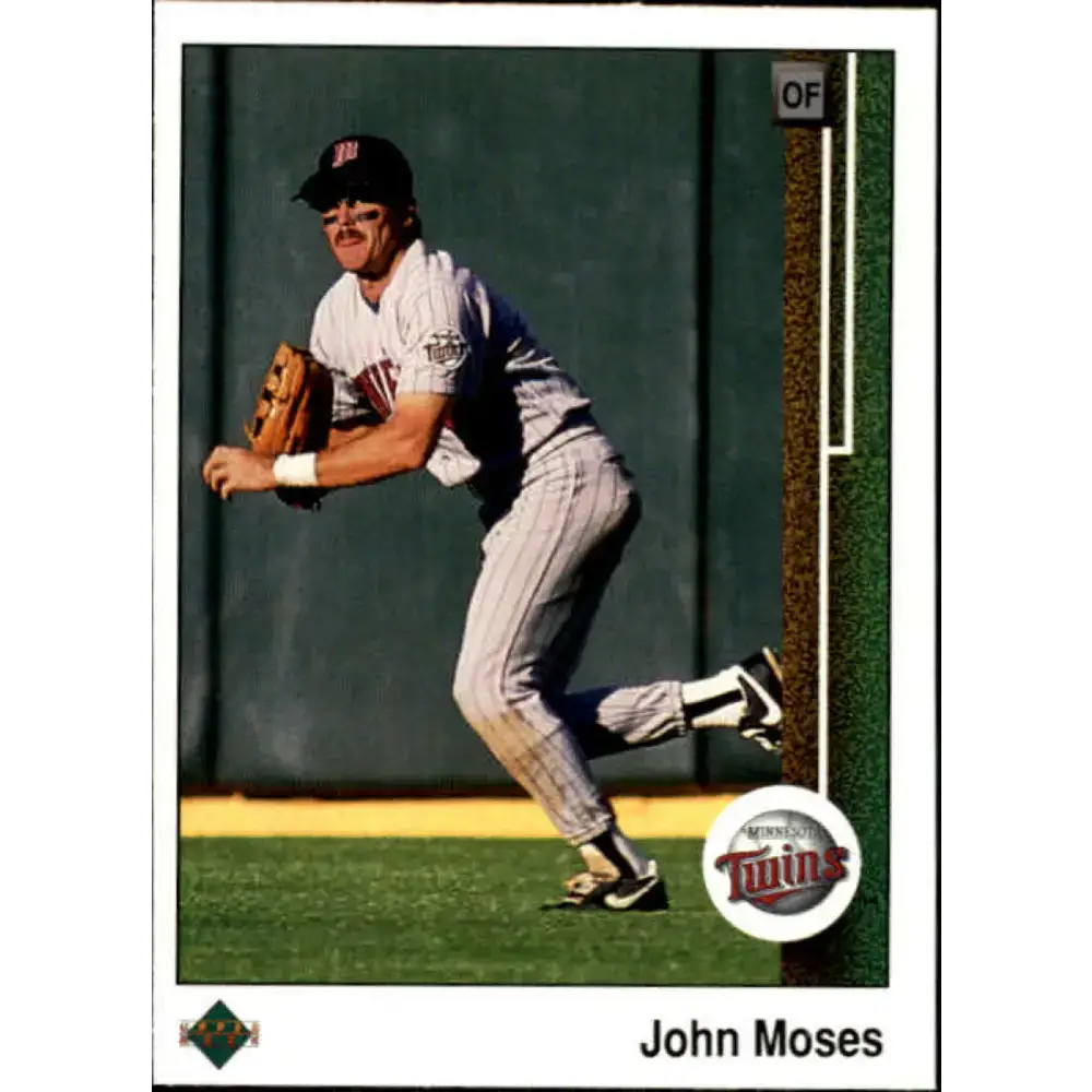 1989 Upper Deck #242 John Moses NM-MT Minnesota Twins Baseball Card - Baseball Card Single
