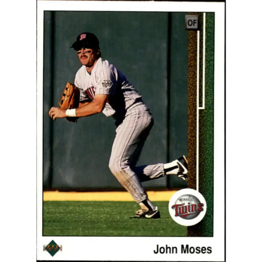 1989 Upper Deck #242 John Moses NM-MT Minnesota Twins Baseball Card - Baseball Card Single