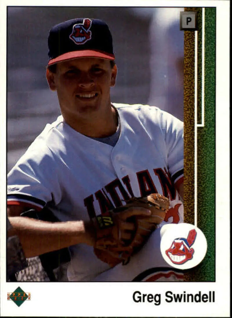 1989 Upper Deck #250 Greg Swindell NM-MT Cleveland Indians Baseball Card - Baseball Card Single