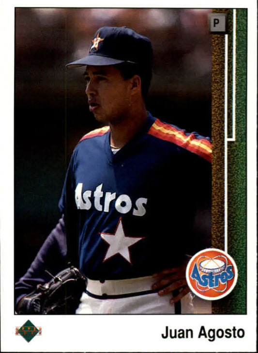 1989 Upper Deck #251 Juan Agosto NM-MT Houston Astros Baseball Card - Baseball Card Single