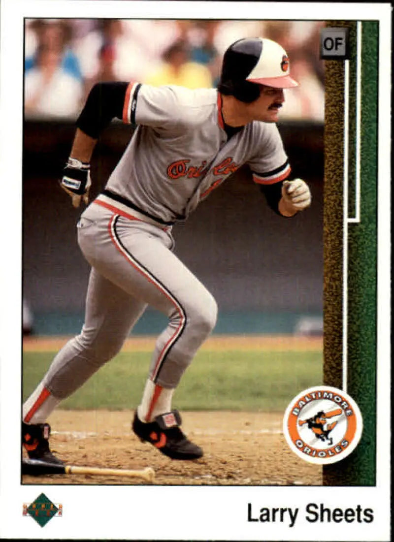 1989 Upper Deck #254 Larry Sheets NM-MT Baltimore Orioles Baseball Card - Baseball Card Single