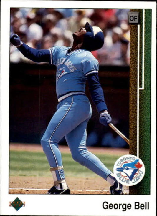 1989 Upper Deck #255 George Bell NM-MT Toronto Blue Jays Baseball Card - Baseball Card Single