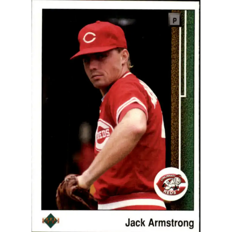 1989 Upper Deck #257 Jack Armstrong NM-MT RC Rookie Cincinnati Reds Baseball Card - Baseball Card Single