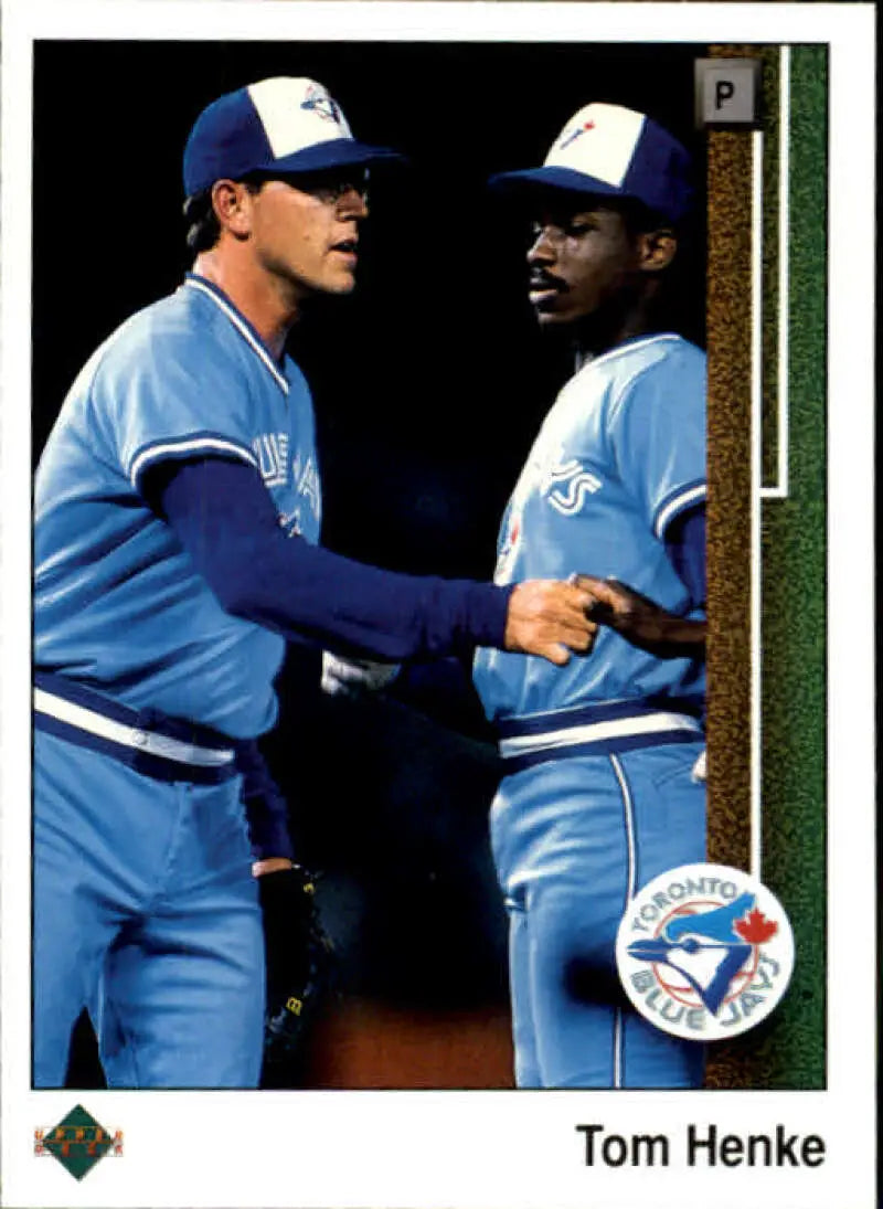 1989 Upper Deck #264 Tom Henke NM-MT Toronto Blue Jays Baseball Card - Baseball Card Single