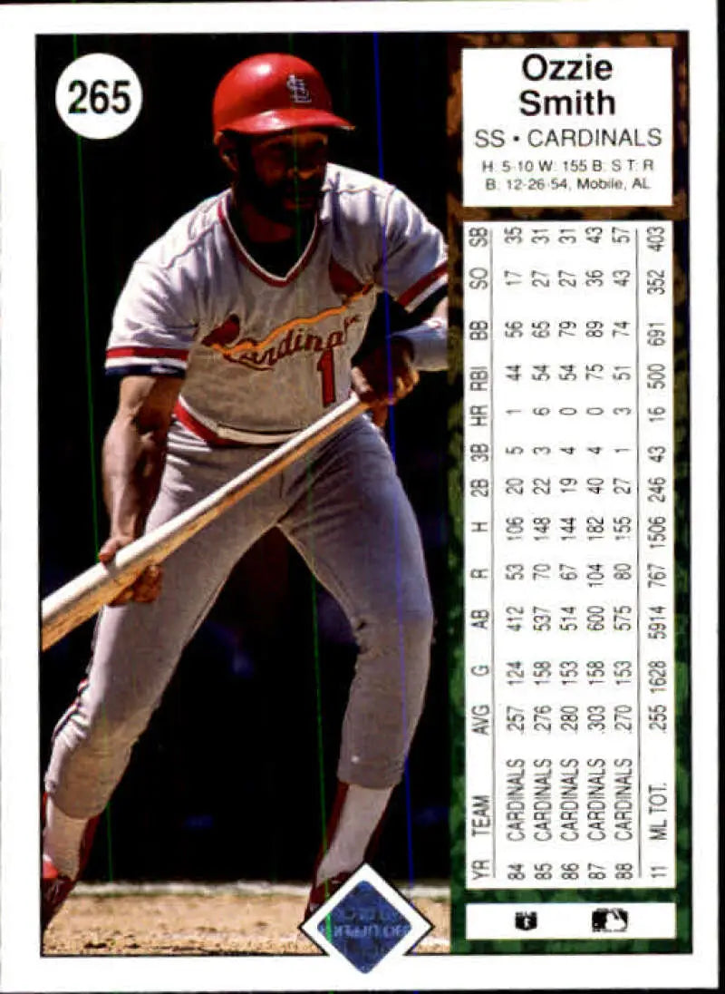 1989 Upper Deck #265 Ozzie Smith NM-MT St. Louis Cardinals Baseball Card - Baseball Card Single