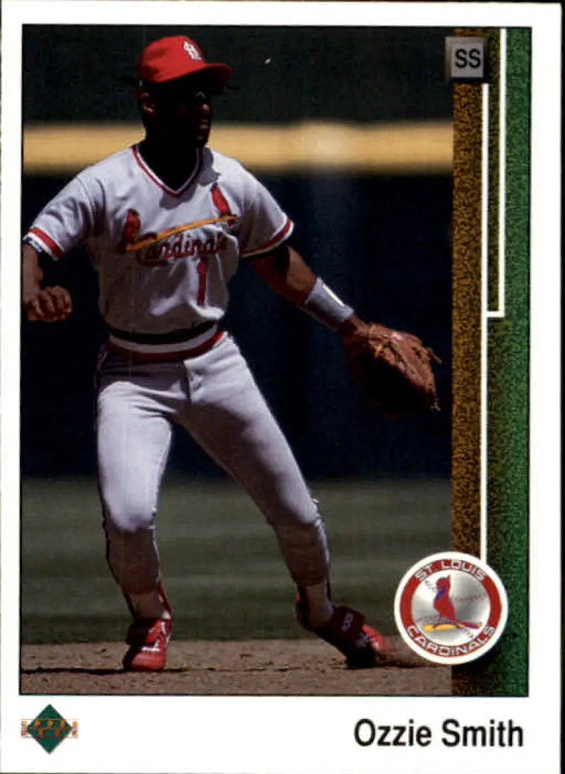 1989 Upper Deck #265 Ozzie Smith NM-MT St. Louis Cardinals Baseball Card - Baseball Card Single