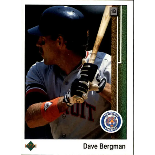 1989 Upper Deck #266 Dave Bergman NM-MT Detroit Tigers Baseball Card - Baseball Card Single