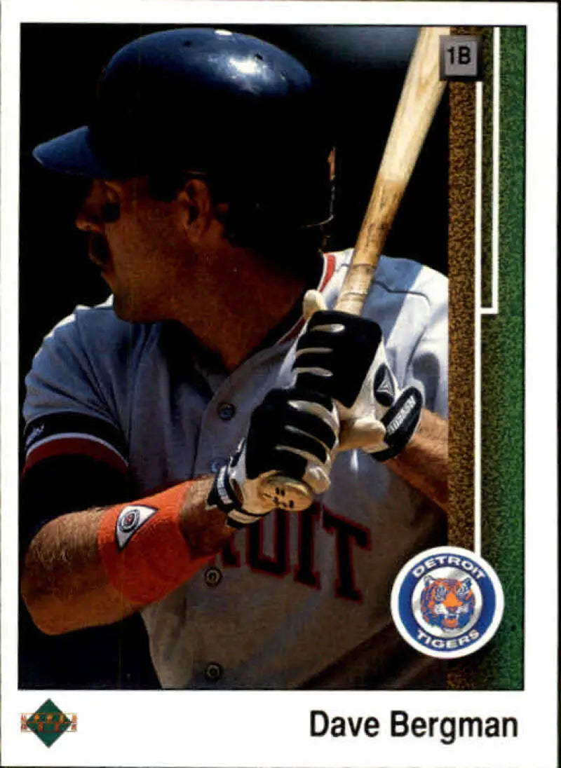 1989 Upper Deck #266 Dave Bergman NM-MT Detroit Tigers Baseball Card - Baseball Card Single
