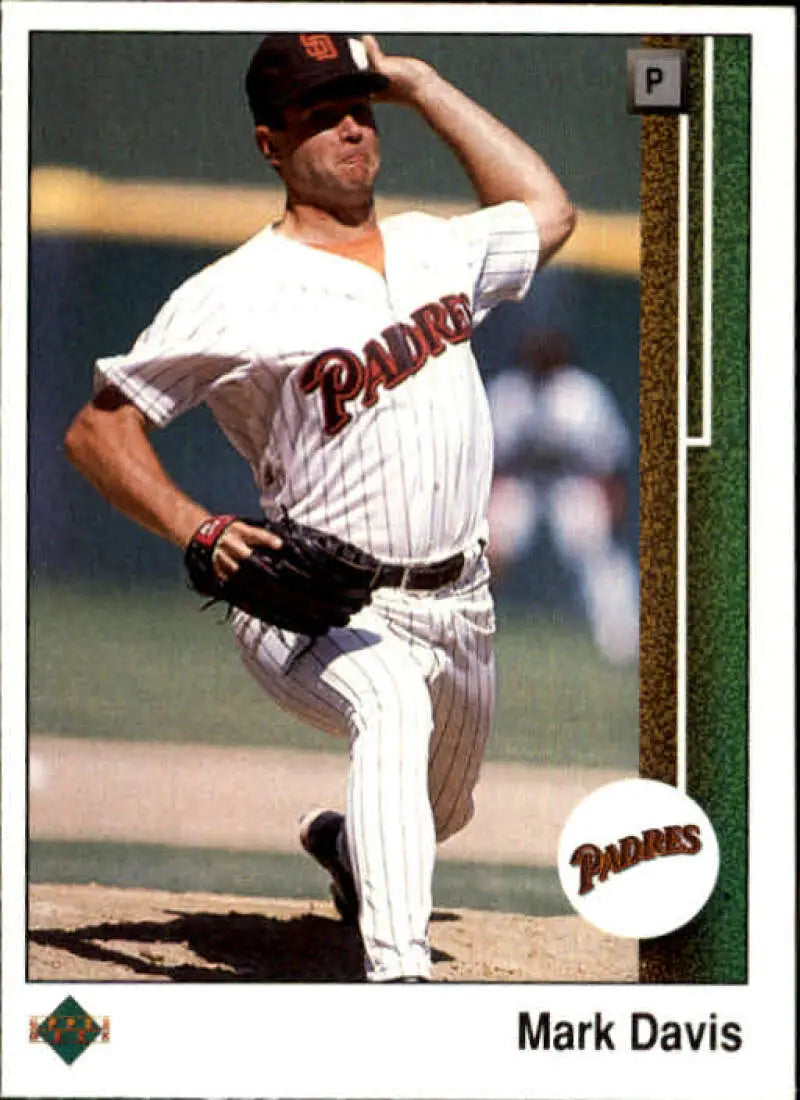 1989 Upper Deck #268 Mark Davis NM-MT San Diego Padres Baseball Card - Baseball Card Single