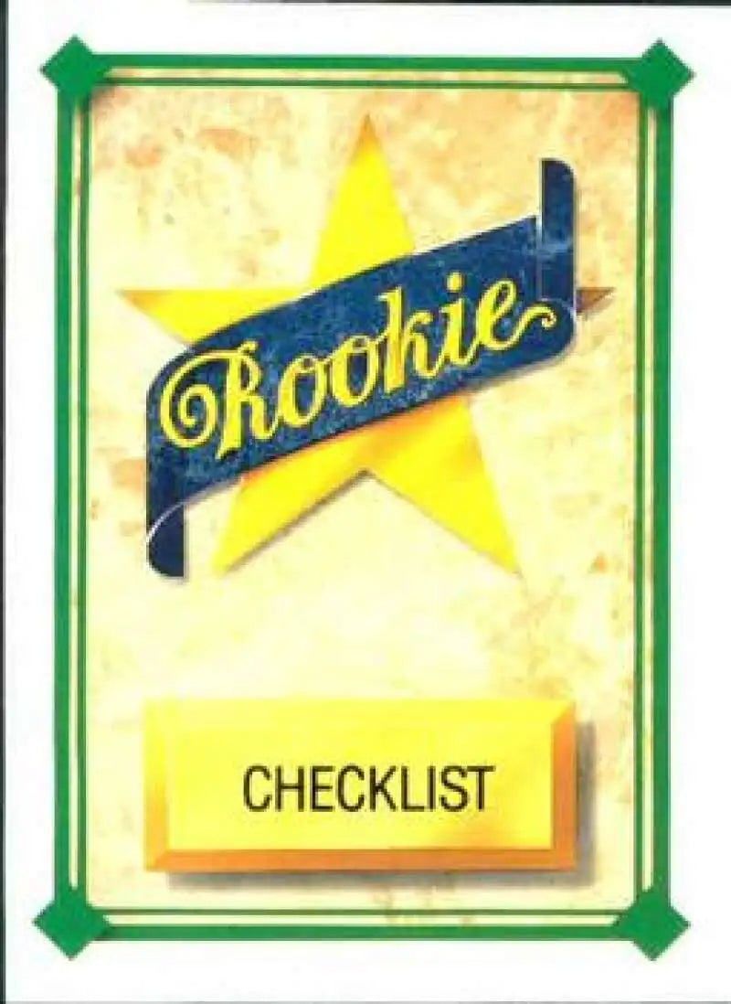 1989 Upper Deck #27 Star Rookie Checklist NM-MT Checklist Baseball Card - Baseball Card Single