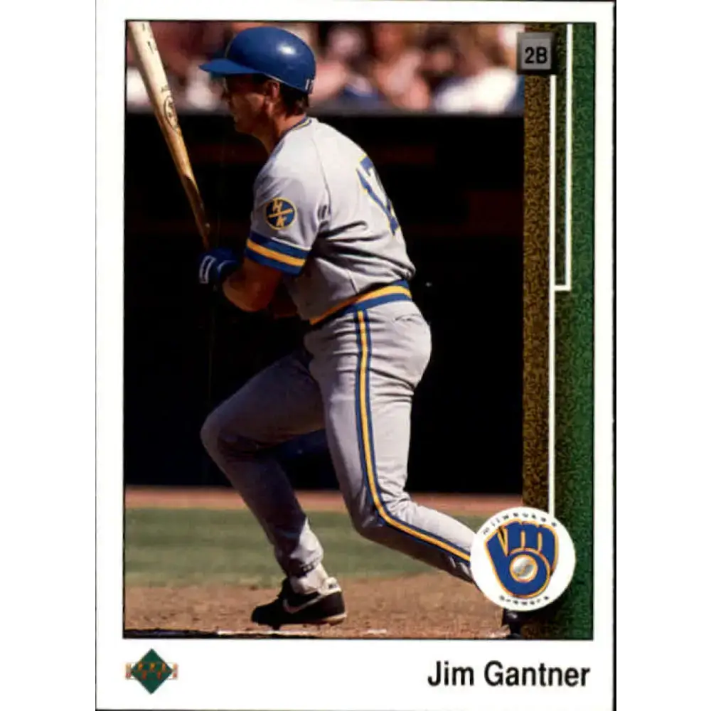1989 Upper Deck #274 Jim Gantner NM-MT Milwaukee Brewers Baseball Card - Baseball Card Single