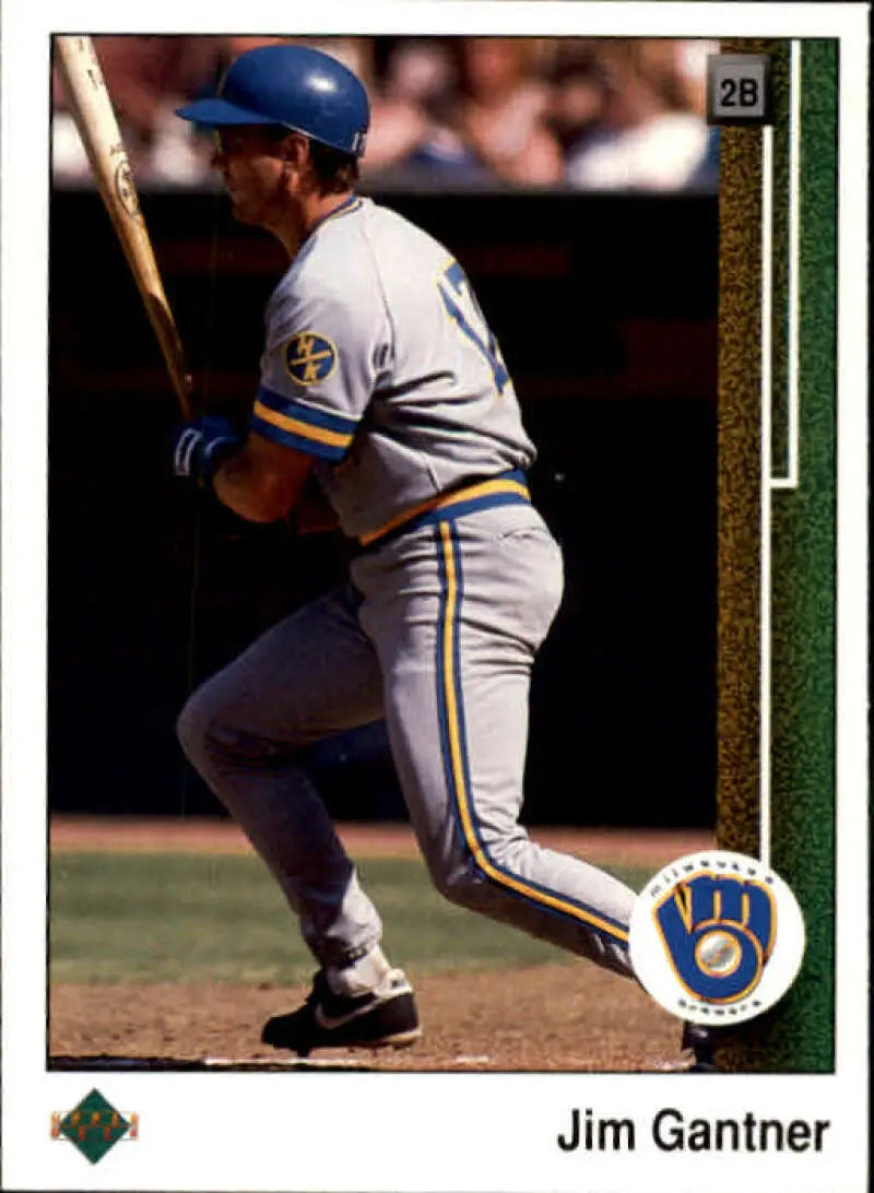1989 Upper Deck #274 Jim Gantner NM-MT Milwaukee Brewers Baseball Card - Baseball Card Single