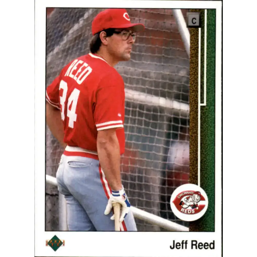 1989 Upper Deck #276 Jeff Reed NM-MT Cincinnati Reds Baseball Card - Baseball Card Single